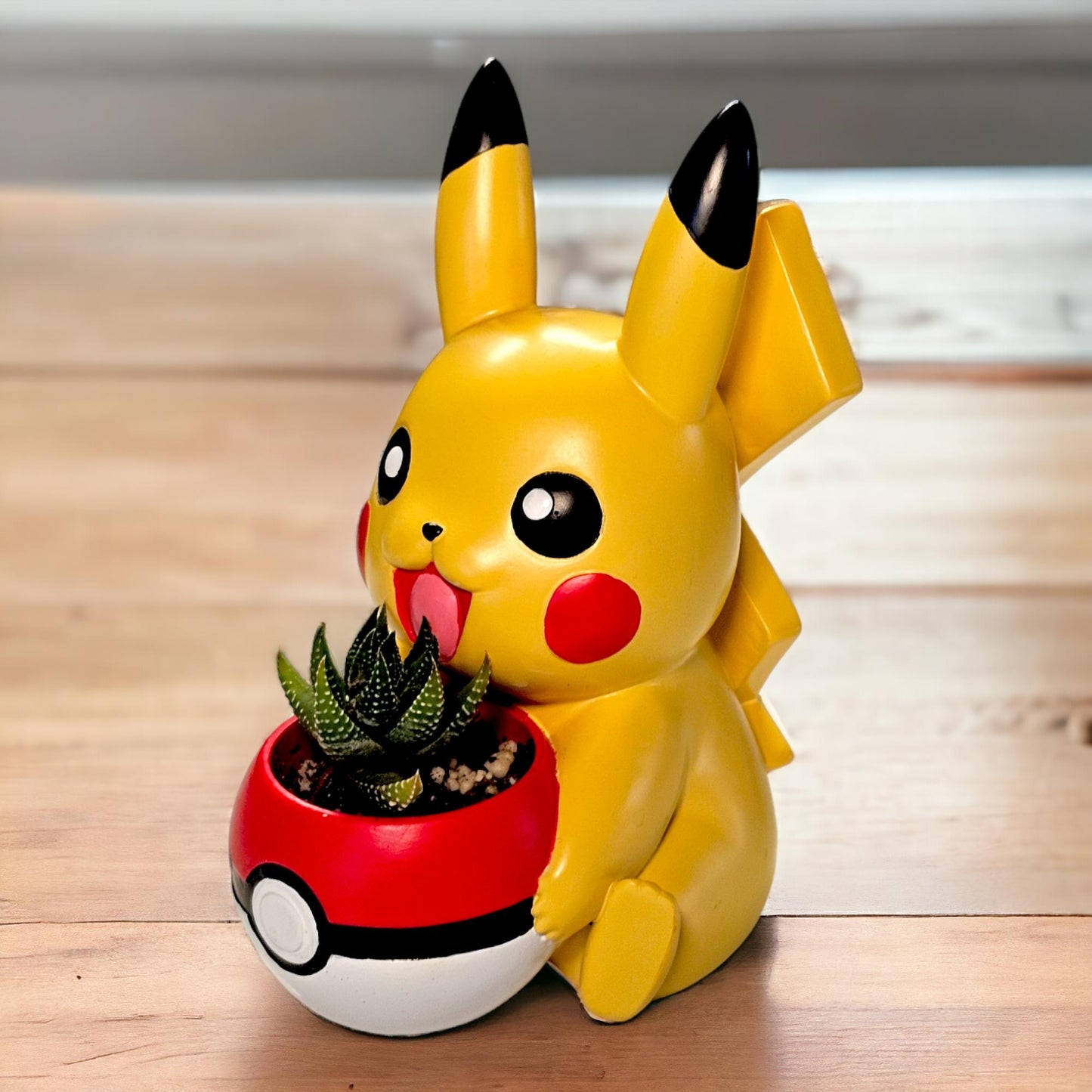 Pikachu Pokemon Plant Pot 5'' - Mini Succulent Planter w/ Drainage Hole