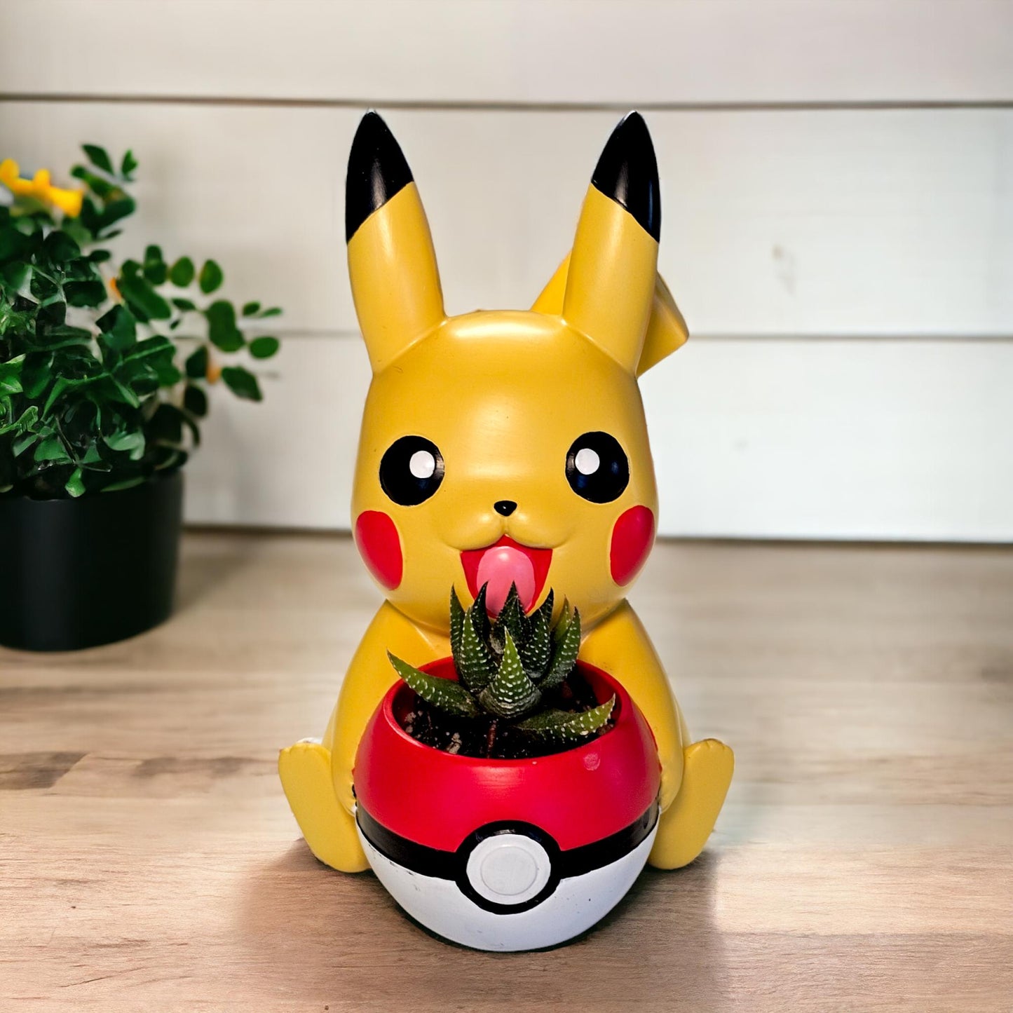 Pikachu Pokemon Plant Pot 5'' - Mini Succulent Planter w/ Drainage Hole