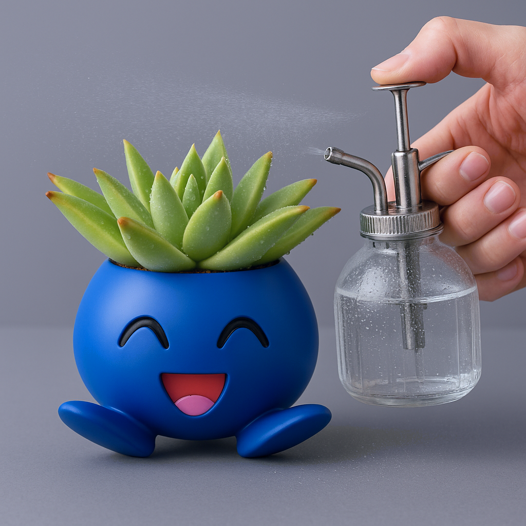 Oddish Pokemon Plant Pot 3.5'' - Anime Succulent Planter w/ Drainage Hole