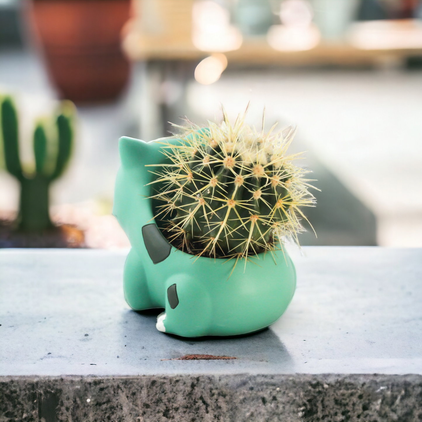 Bulbasaur Pokemon Plant Pot 4'' - Mini Anime Succulent Planter w/ Drainage Hole