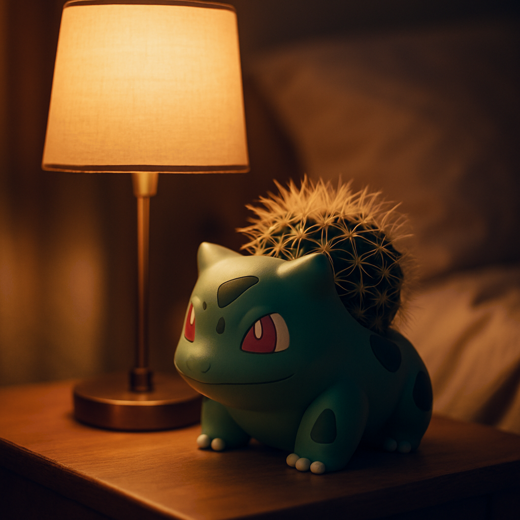 Bulbasaur Pokemon Plant Pot 4'' - Mini Anime Succulent Planter w/ Drainage Hole