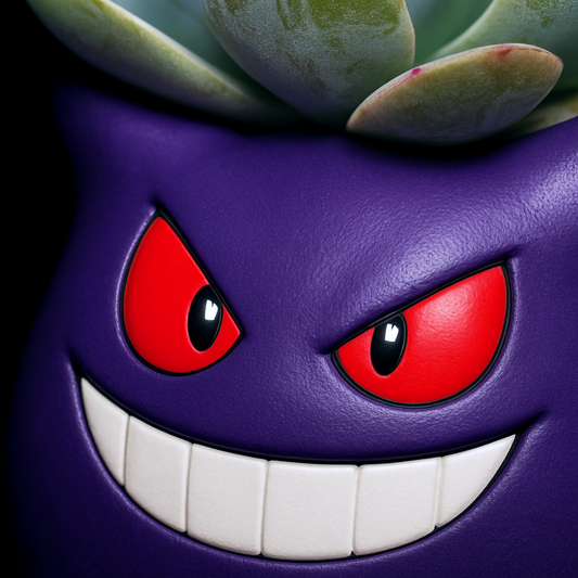 Gengar Pokemon Plant Pot 5'' - Anime Succulent Planter w/ Drainage Hole
